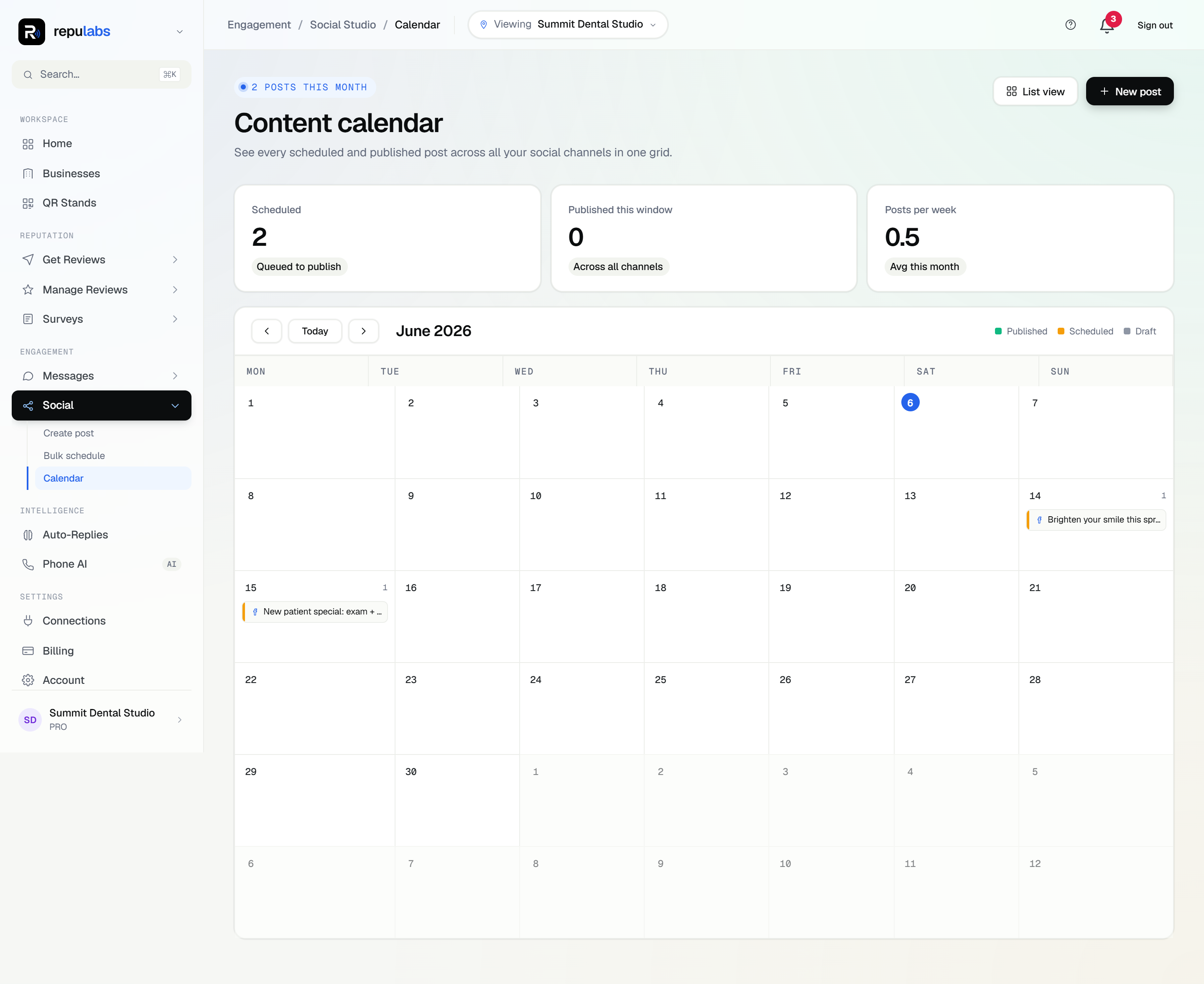 repulabs — Social studio